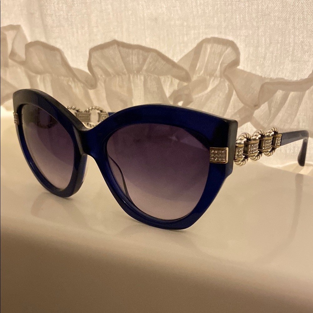 Brighton Meridian Adagio Blue and Gold Sunglasses with Elegant Design
